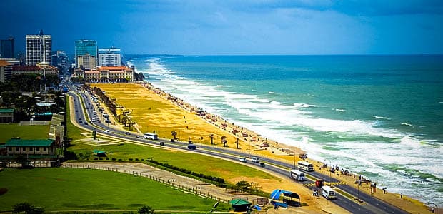 Scenic luxury travel image describing Galle Face Green - View 2