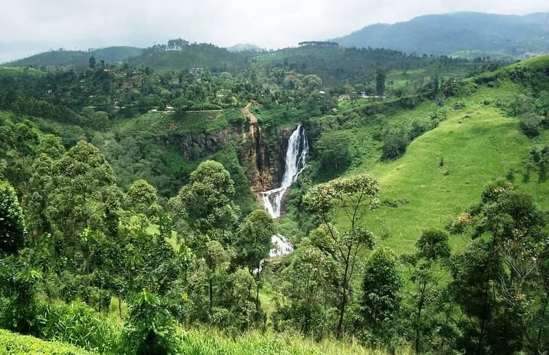 Scenic luxury travel image describing Lover's Leap Waterfall - View 1